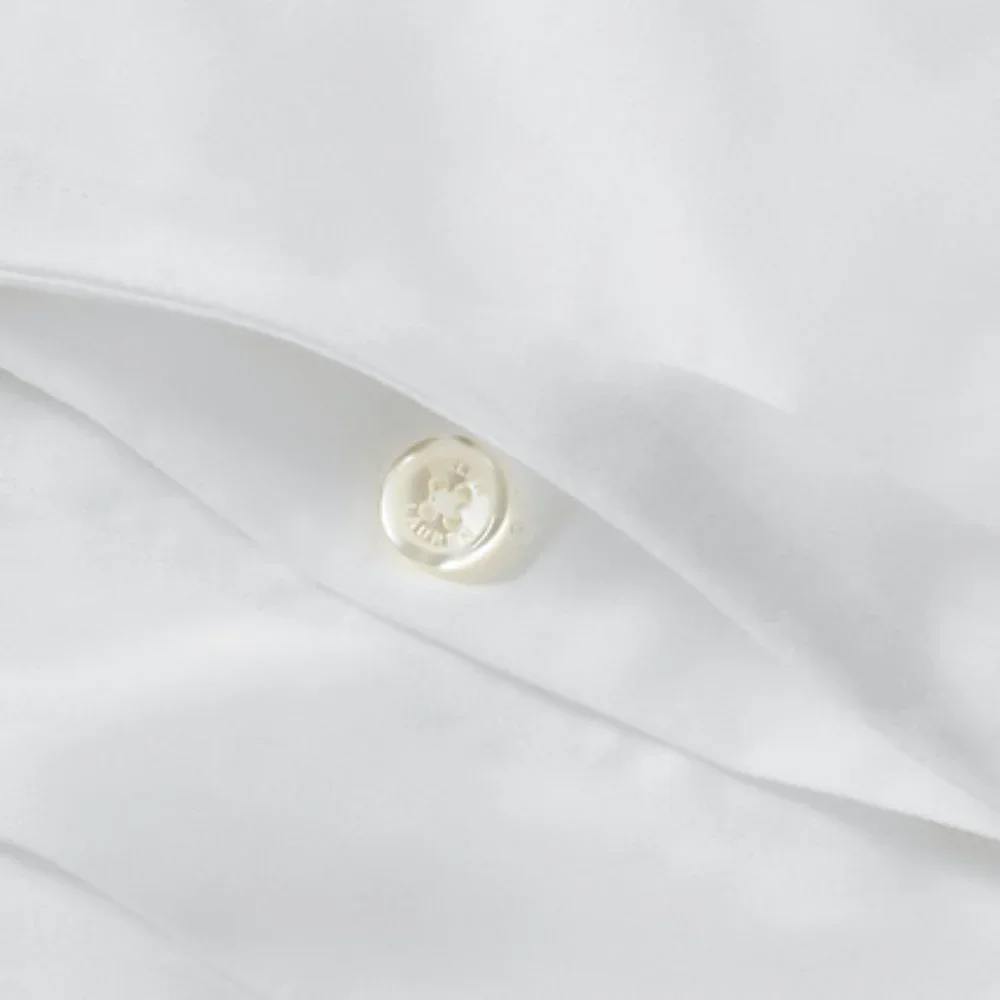 Ralph Lauren Palmer Percale Tuxedo White Full Queen Duvet Cover